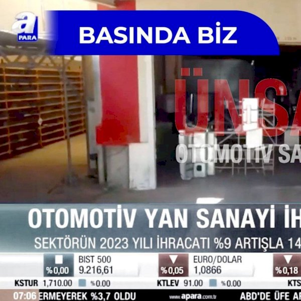 BASINDA BİZ: Türkiye'nin Otomotiv Yan Sanayi İhracatında Rekor!